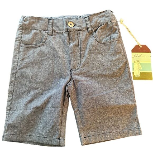 Fore!! Axel & Hudson Blue Linen Woven Plaid Shorts Size 5 NWT - Picture 4 of 8